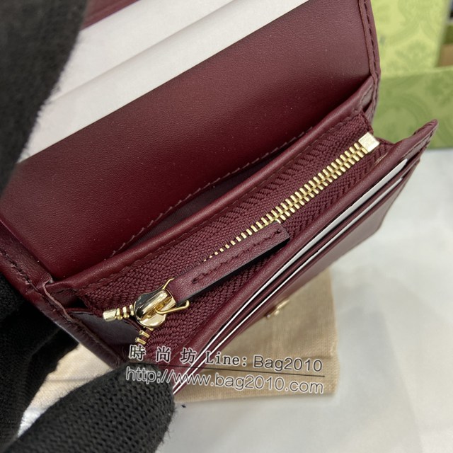 Gucci專櫃古馳最新款Horsebit1955系列卡包 jh1970型號：621887